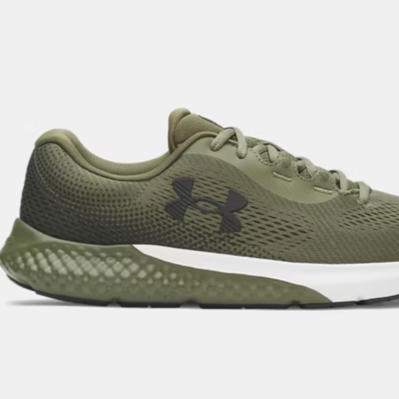 NWB- UNDER ARMOUR CHARGED ROGUE 4 MEN\'S SHOES-GREEN/ GREEN/WHITE SIZE 9